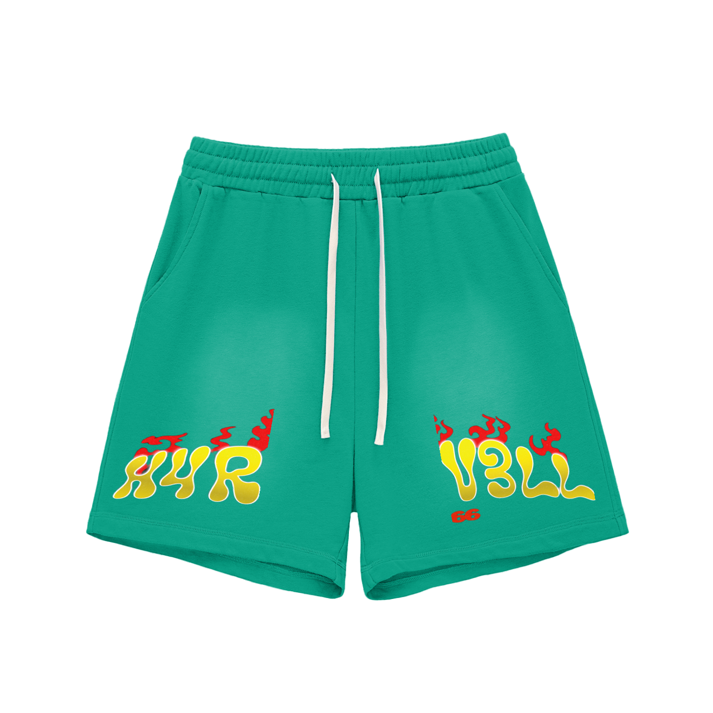 V3LL Raw Edge Cotton Shorts