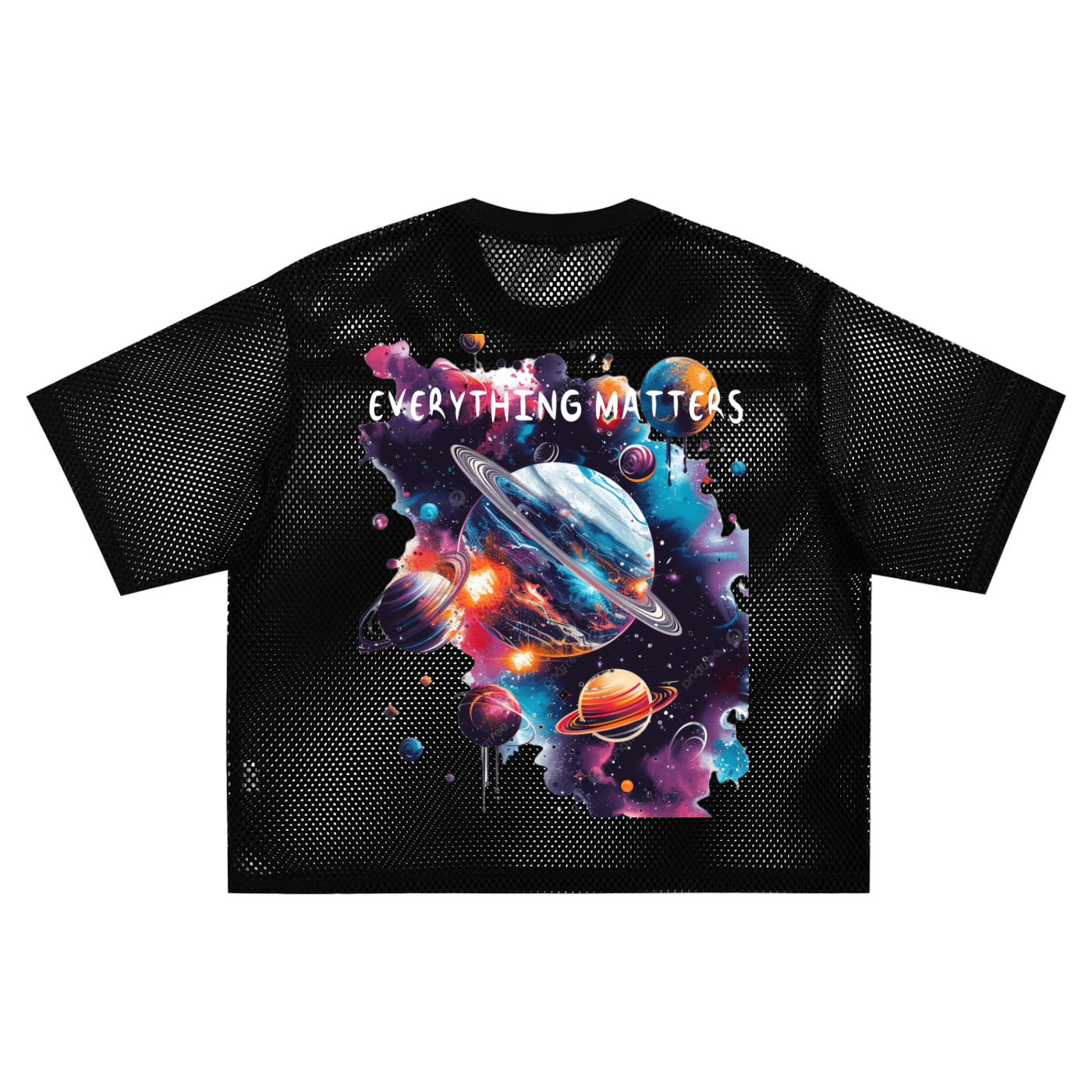 H4RV3LL (UNIVERSE MATTERS) Boxy Net T-shirt
