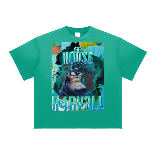Ticky H4RV3LL Sun Fade Raw Edge T-Shirt