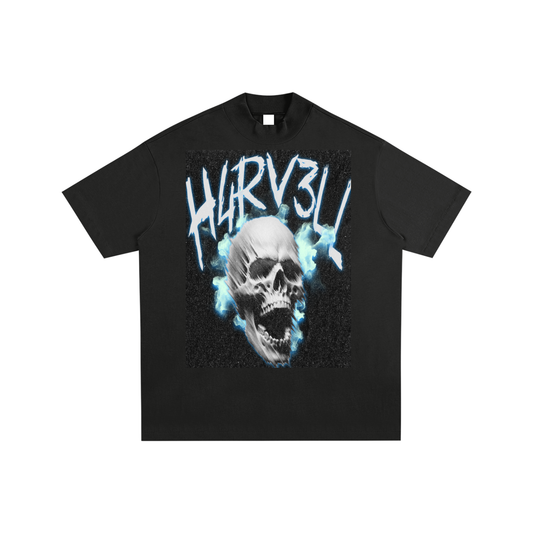 H4RV3LL SKULL N BONES Essential Cotton T-Shirt
